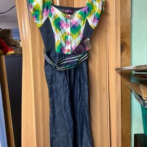 Iris Colorful Patchwork Kids One Piece